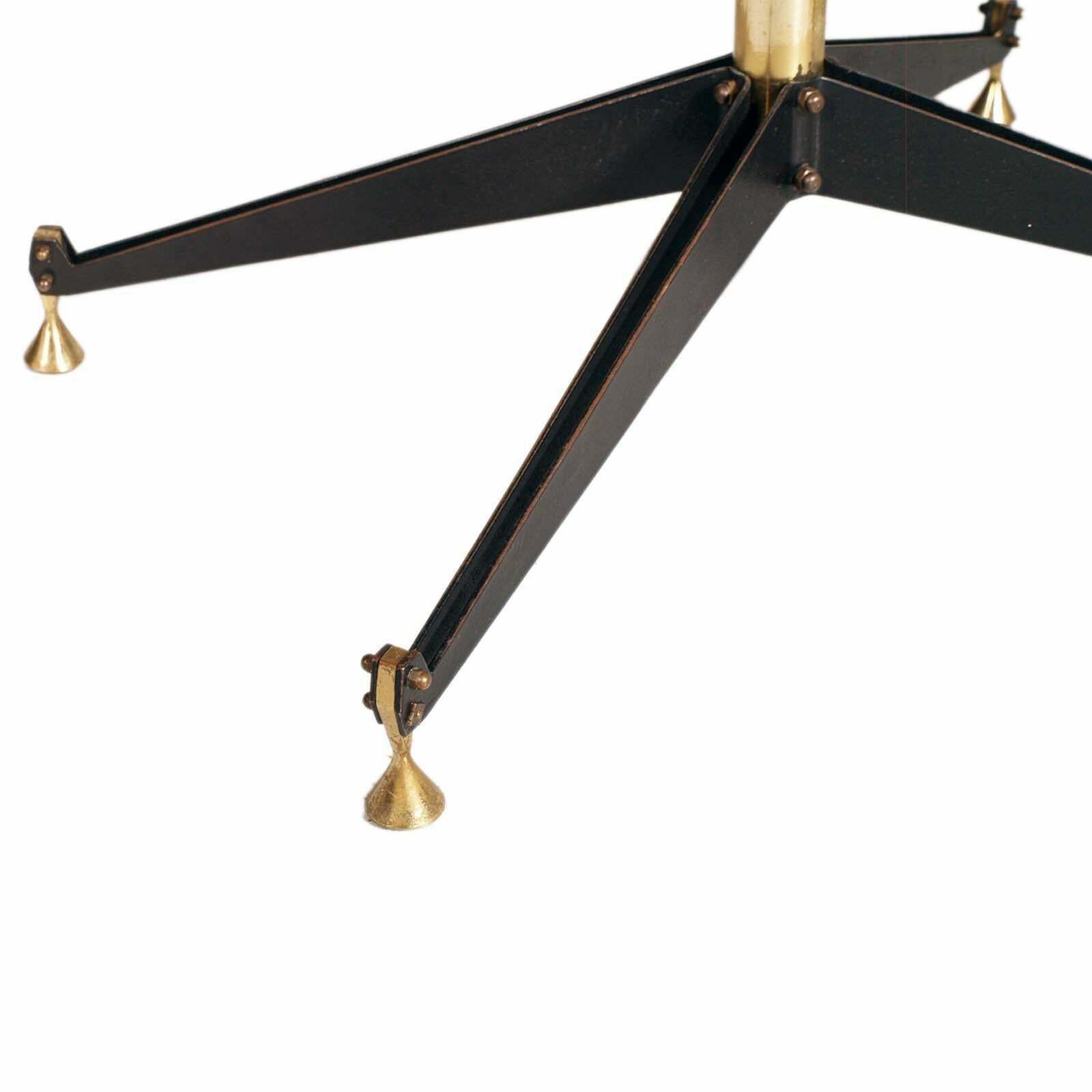 Mid Century Coffee Table By Rima, Gio Ponti Attributable , Iron , Brass , Marble photo Furniture
