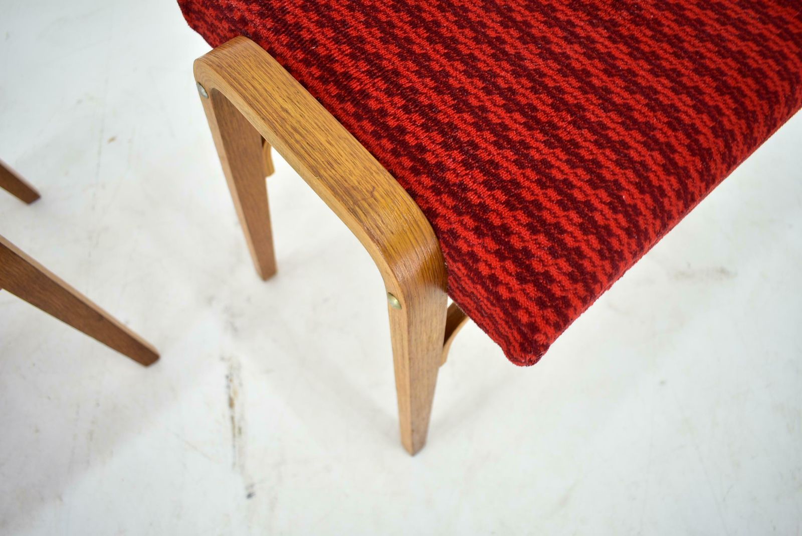 1960s Ludvik Volak Beech Stools By Drevopodnik Holesov, Czechoslovakia photo vintage