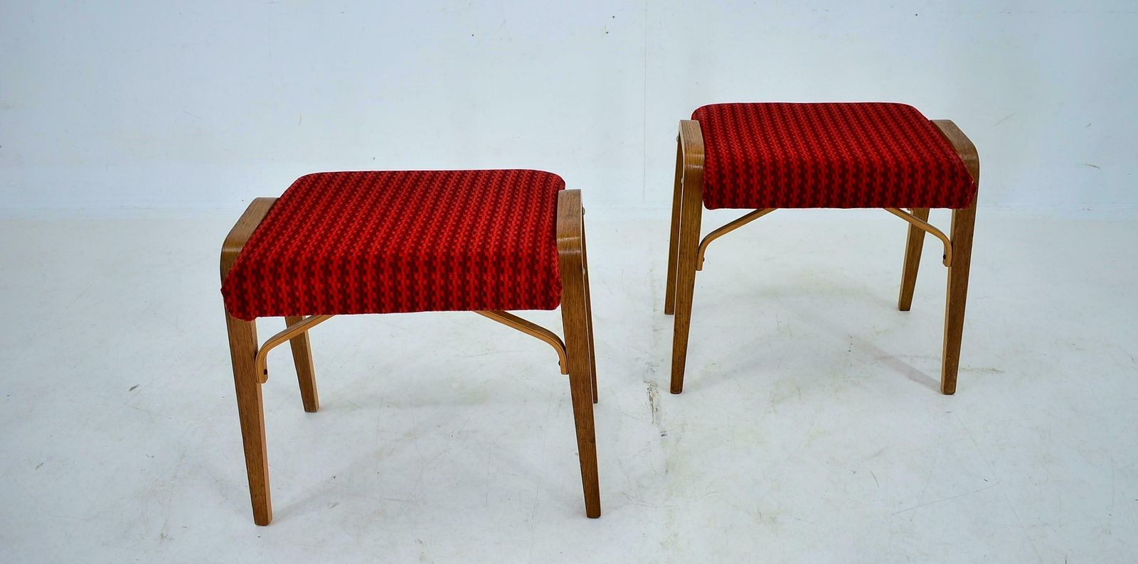 photo buy 1960s Ludvik Volak Beech Stools By Drevopodnik Holesov, Czechoslovakia