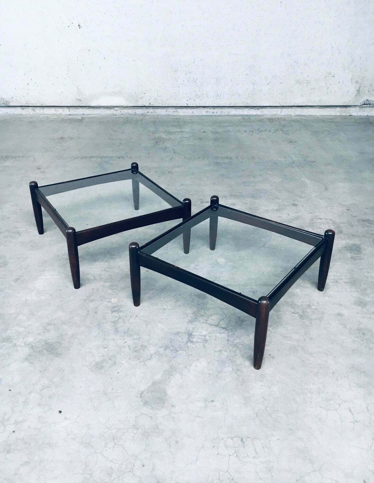 photo furniture Mid Century Modern Design Lage Bijzettafelset, Zweden Ca. Jaren 1960