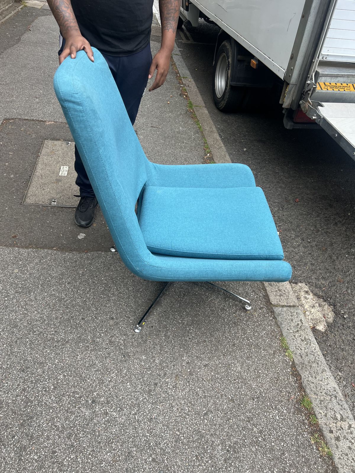 Harvey 1960s Style Swivel Chair At Made photo 400.0