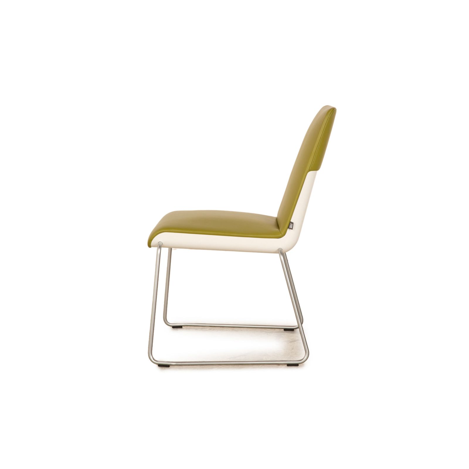 photo furniture Lot de 4 chaises Rolf Benz Sinus 626 en cuir vert, salle à manger