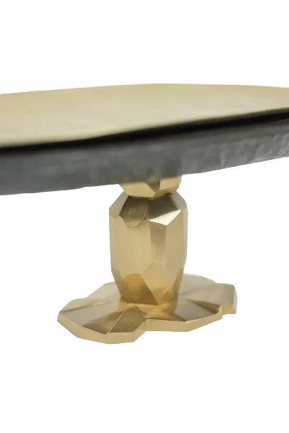 “Pitoin” Bowl In Hammered Brass Slate. Contemporary Work. Ls5954637y photo buy
