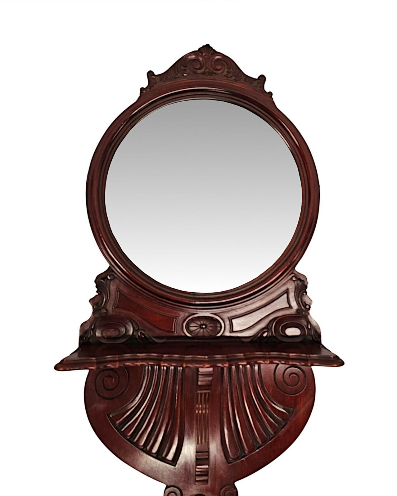 A Very Rare Pair Of 20th Century Mahogany Pier Mirrors photo 3789.1288
