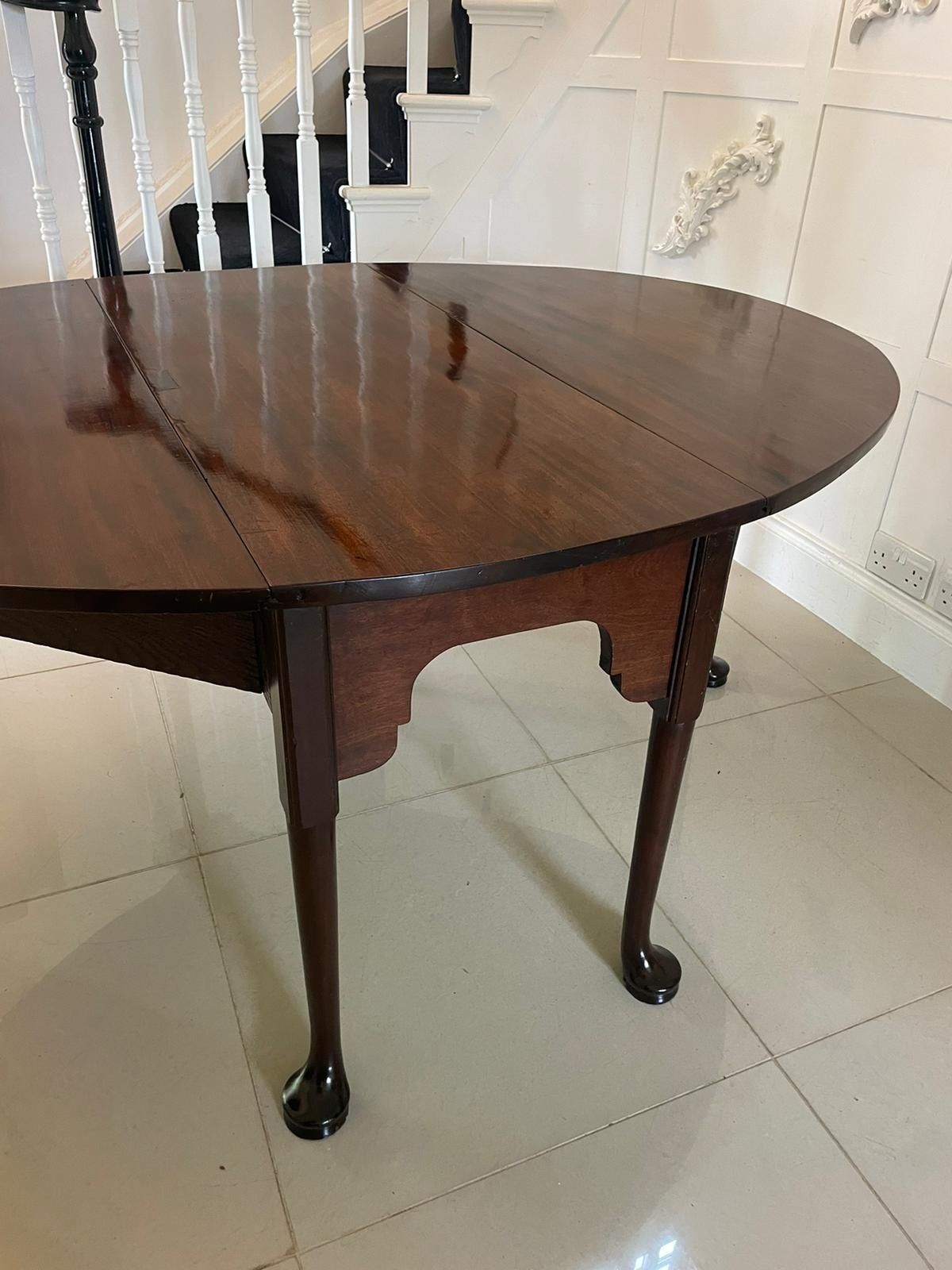 Outstanding Quality Large Unusual Antique 18th Century Mahogany Dining Table photo furniture
