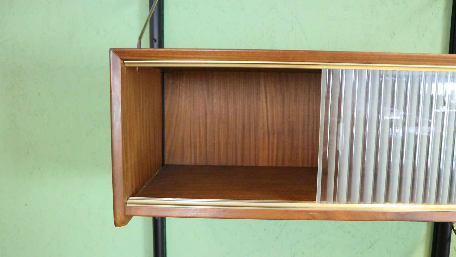 Teak Modular Mid Century Modern Wall Unit By Louis Van Teeffelen For Wébé, 1960s photo Furniture