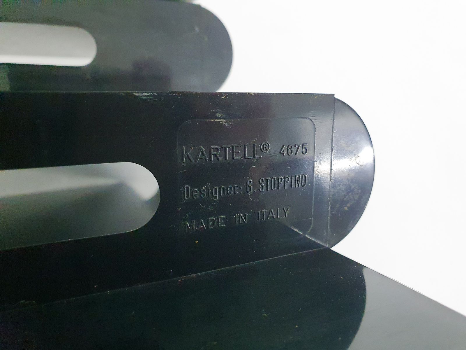Zwart Tijdschriftenrek Van Giotto Stoppino Voor Kartell, Italië, Ca. Jaren 1960 photo vinterior