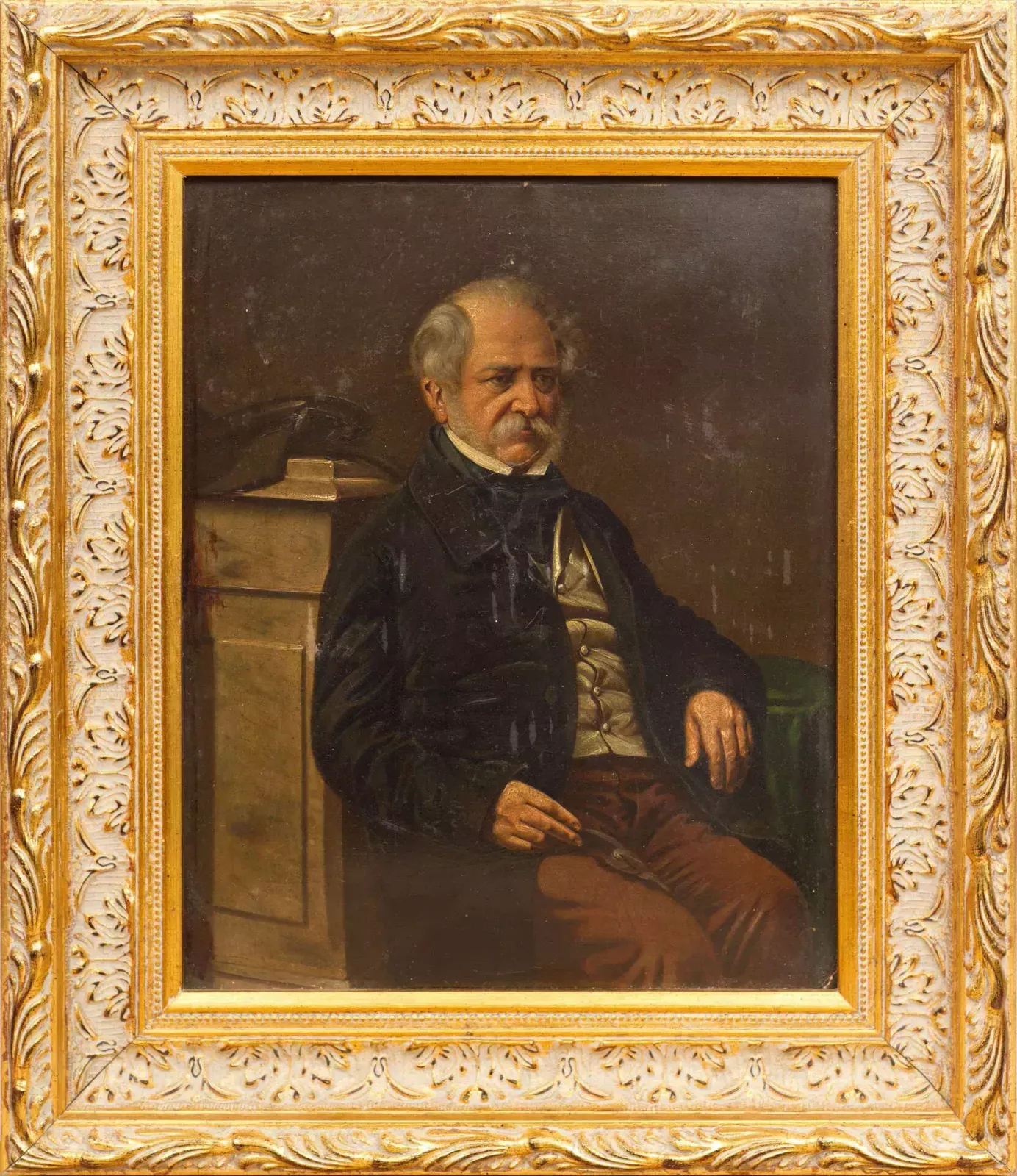 Portrait Of A Man, 1800s, Antique