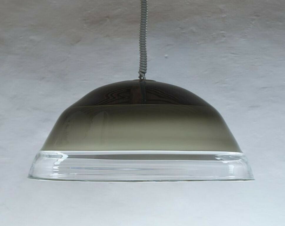 Noti Massari Renato Toso For Leucos, Rare 3 Incalmos Suspension Layered Glass photo vinterior