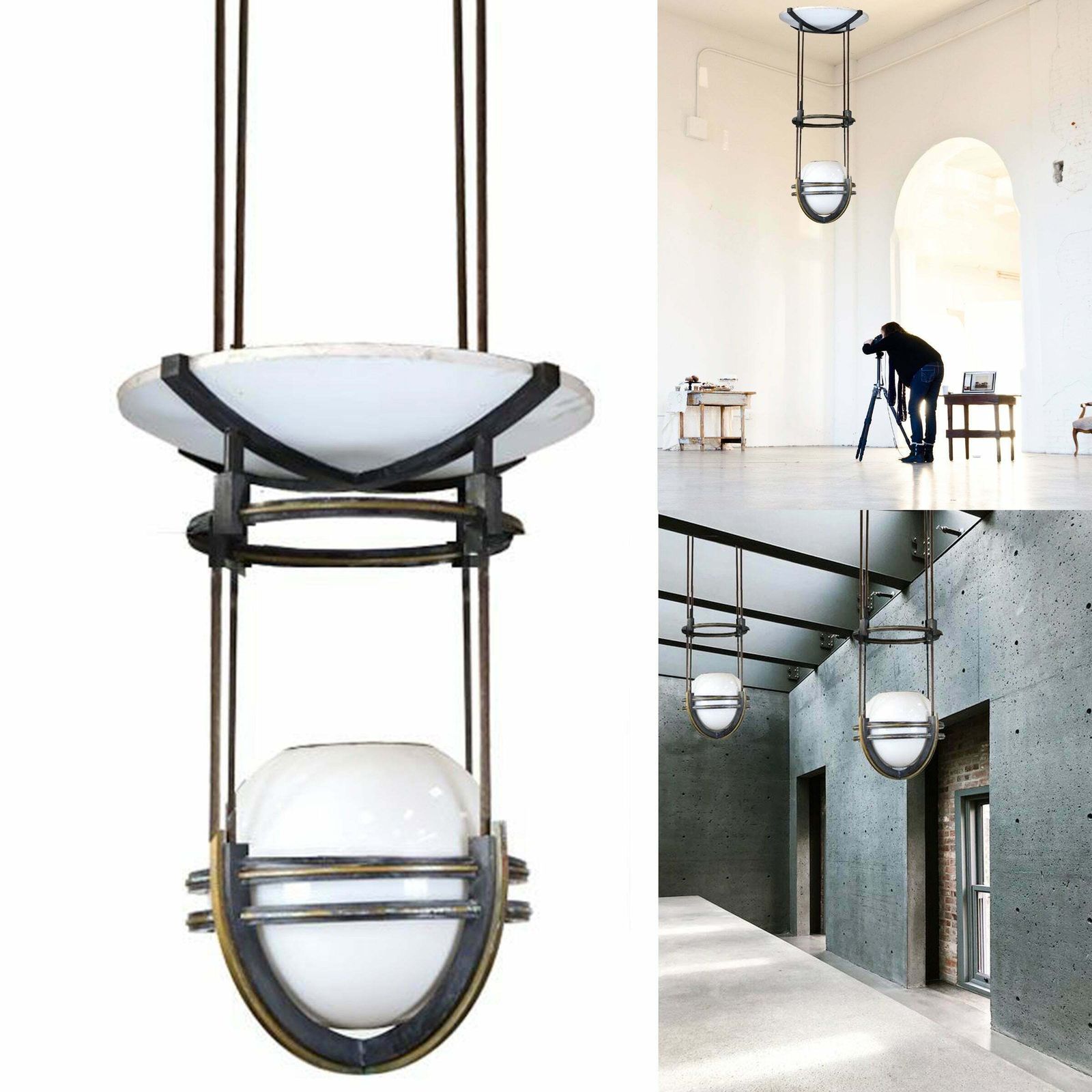 Large Art Deco Style Suspended Lighting