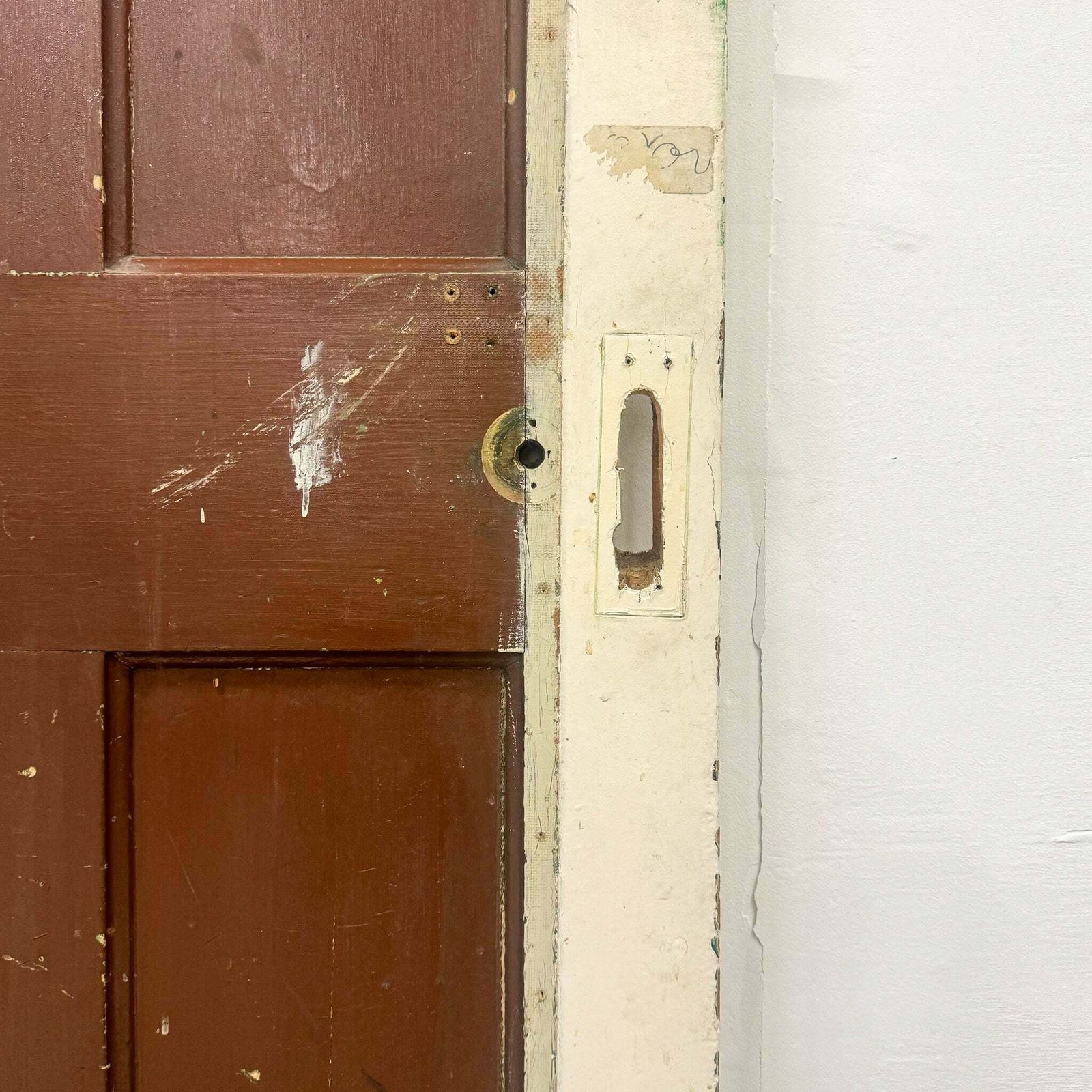 Antique Victorian Pine Door   193cm X 76cm photo 168.0