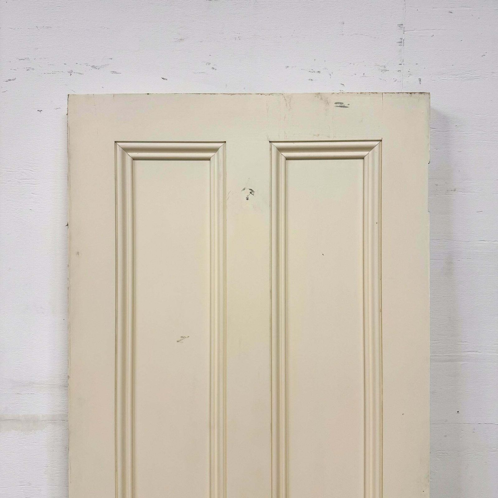 Reclaimed White Tulip Wood 4 Panel Door   196cm X 77cm photo Home Fixtures