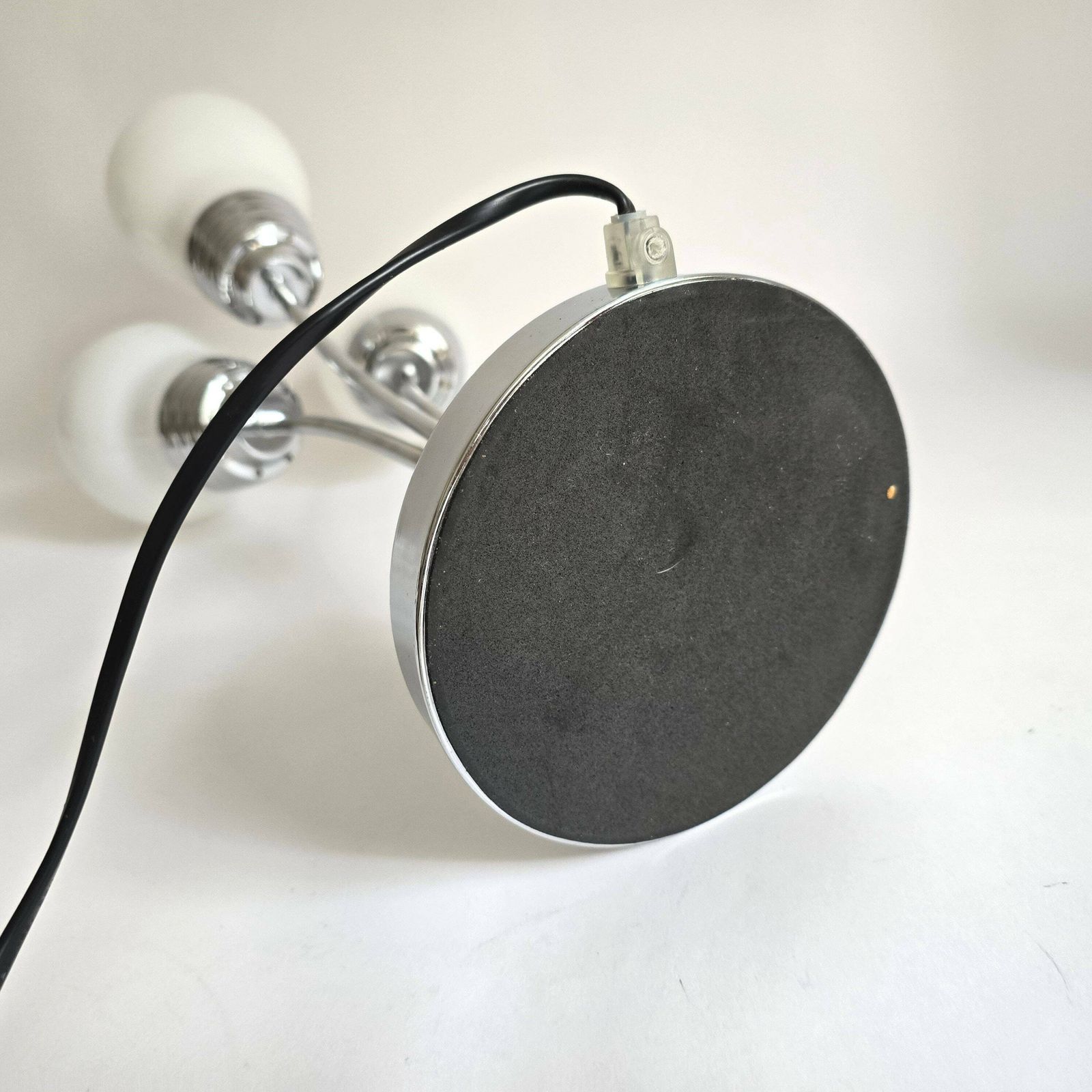 Vintage Pop Art Triple Bulbs Table Lamp Lovely Accent Lamp In Original Box photo vinterior