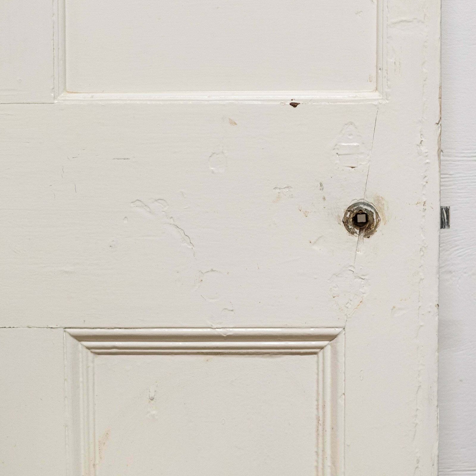 Antique Victoria Pine Panelled Door   191cm X 82.5cm photo for sale