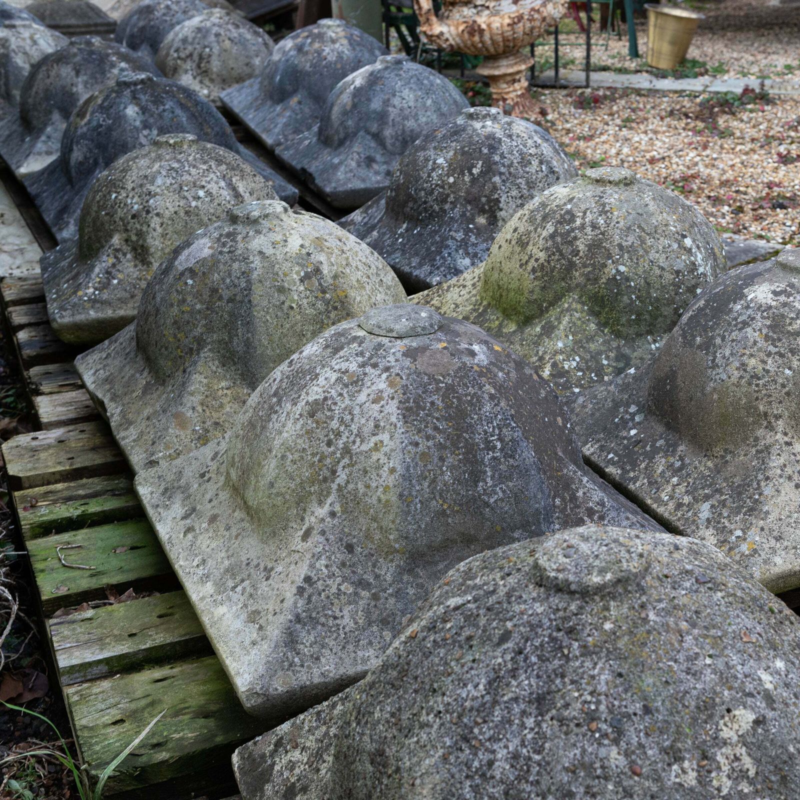 Antique Reclaimed Portland Stone Dome Pier Caps Finials | Post Tops photo buy