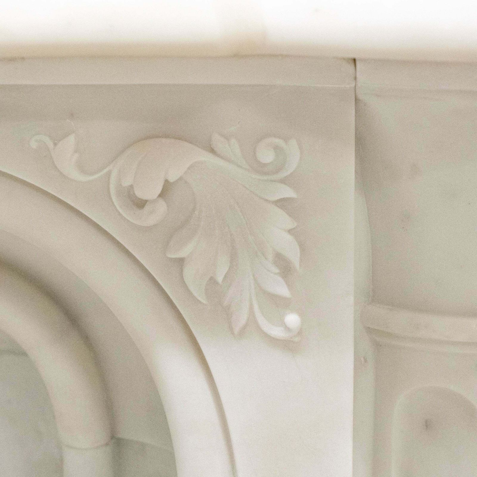 photo furniture Antique Victorian Statuary Marble Surround With Carved Eagle