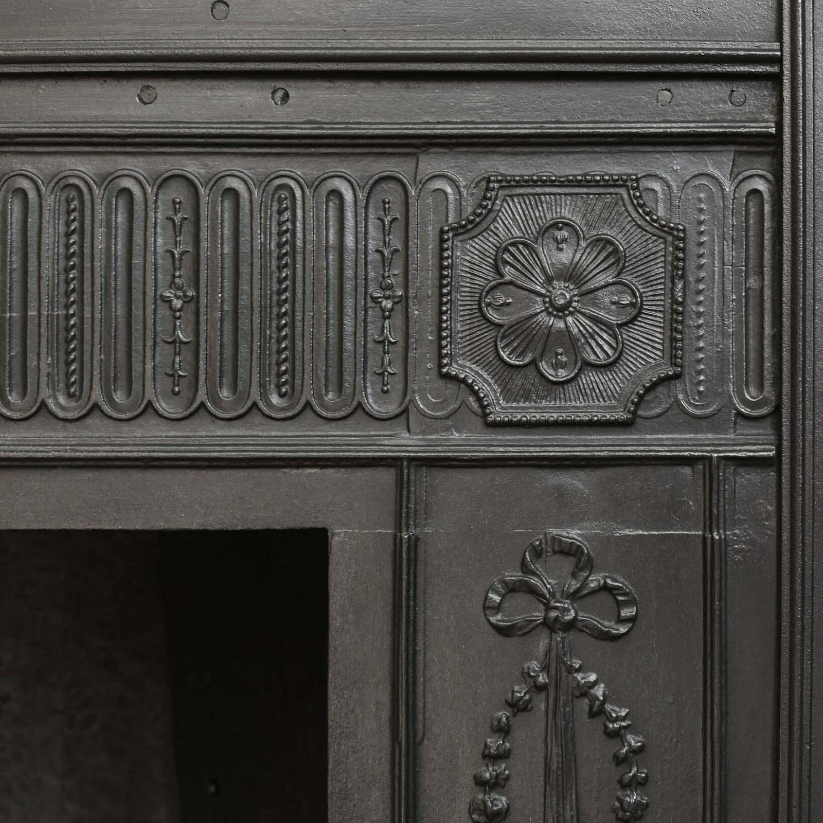 Antique Grand Georgian Cast Iron Register Grate photo furniture