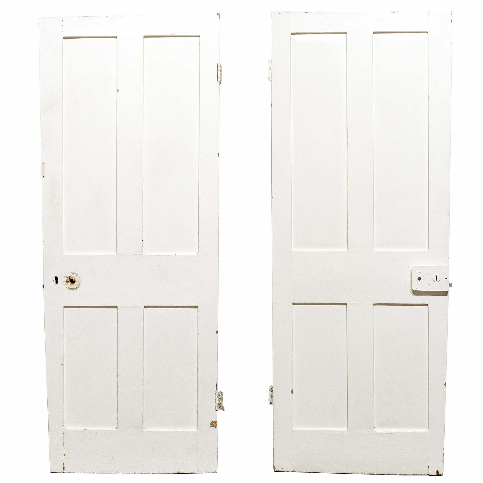 Antique Reclaimed Victorian 4 Panel Door   196cm X 73cm