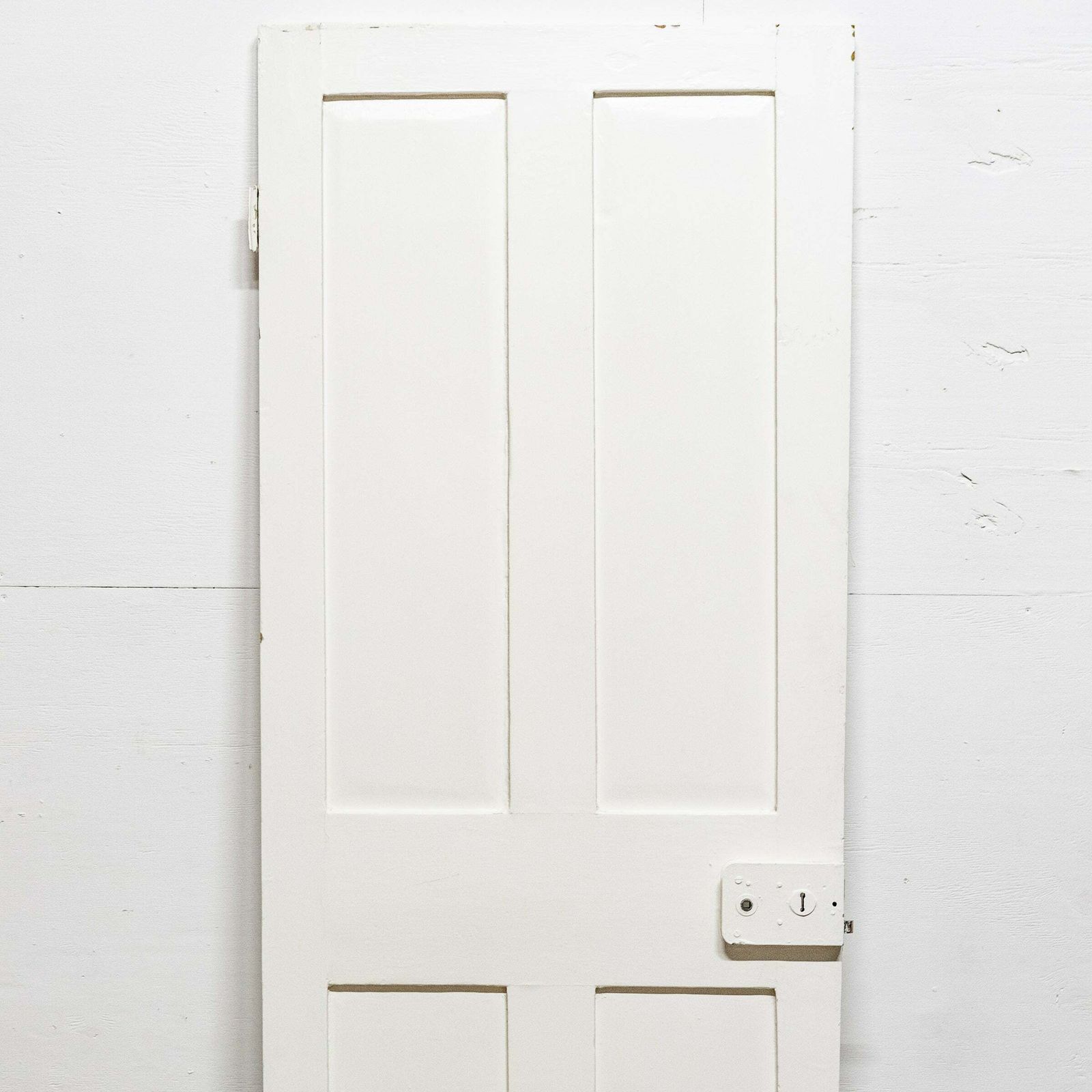 Antique Reclaimed Victorian 4 Panel Door   196cm X 73cm photo furniture