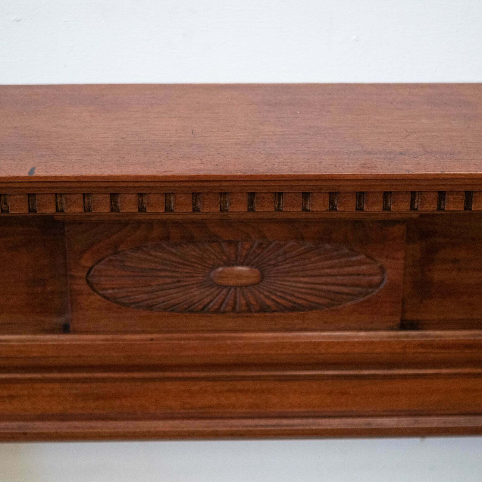 Home Fixtures Antique Carved American Walnut Fireplace Surround photo