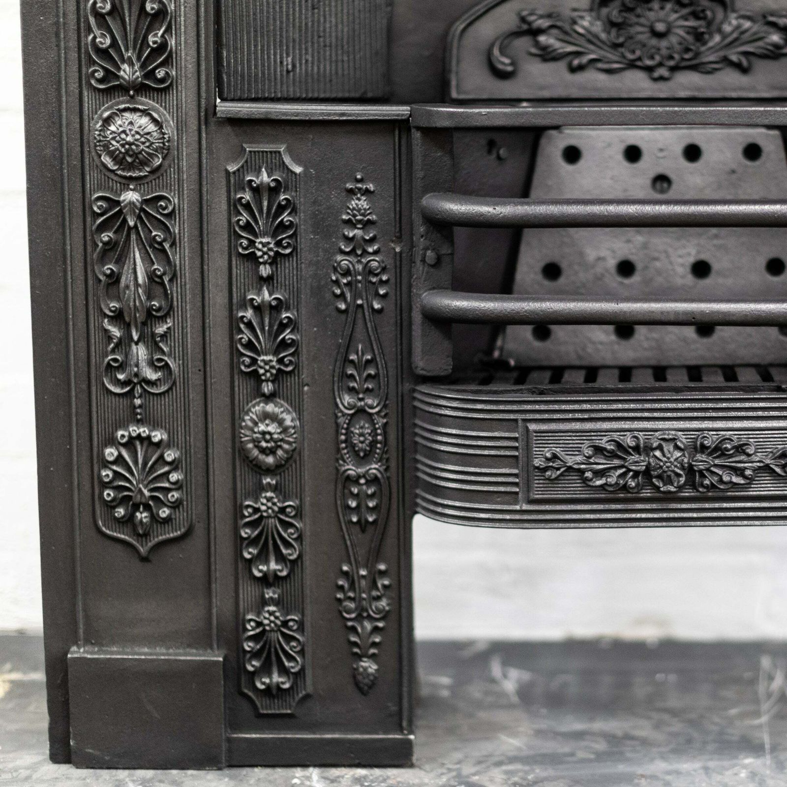 Antique Georgian Cast Iron Hob Grate photo vinterior