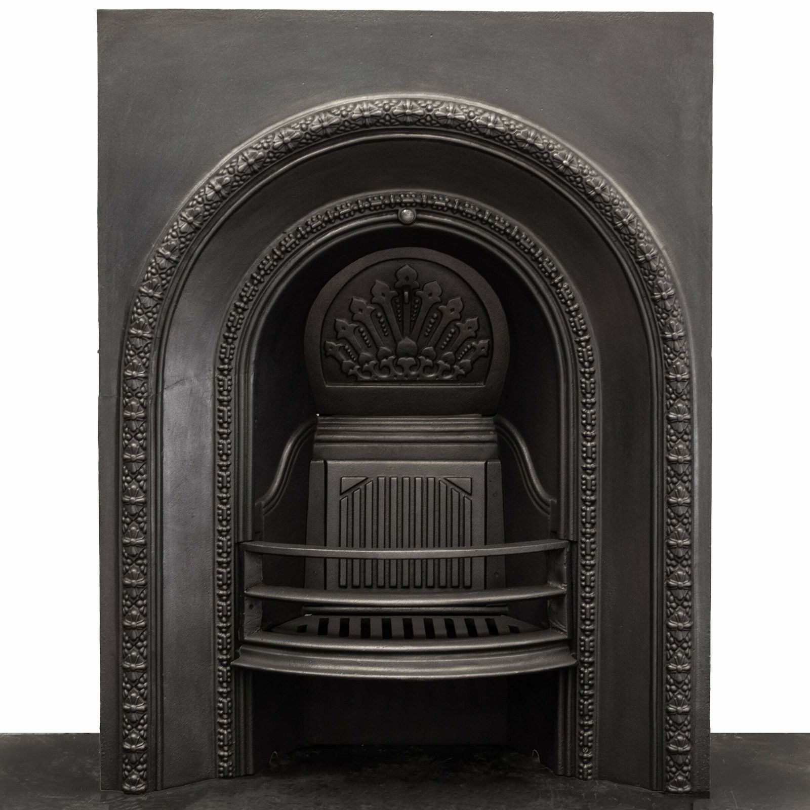 Antique Cast Iron Arched Fireplace Insert