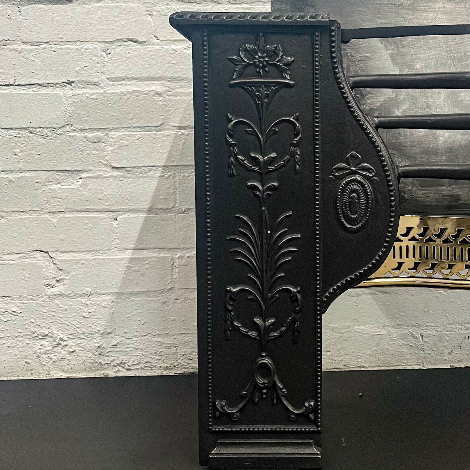 Regency Antique Hob Grate In The Manner Of Robert Adam photo for sale