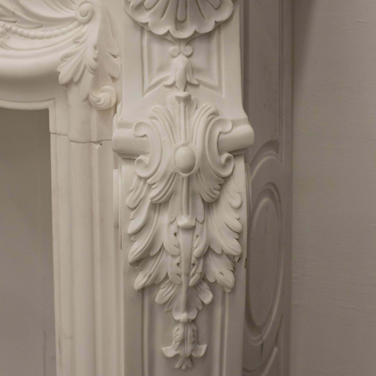 photo furniture French Louis XV Fireplace Surround In Statuary Marble I Pair Available