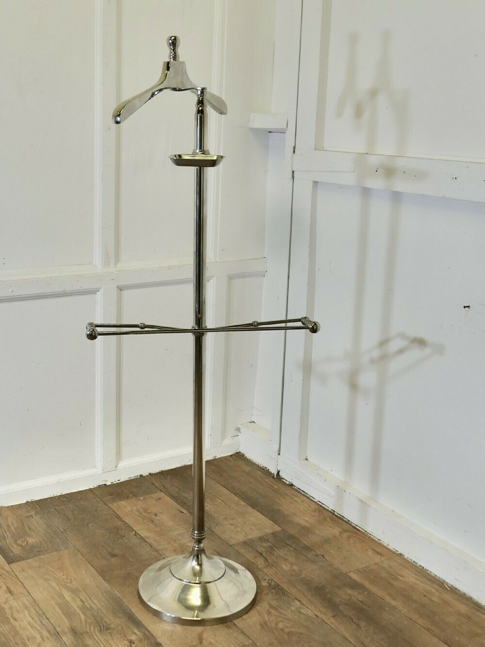 Stylish Retro Chrome Valet, Suit Hanger, Mannequin photo 695.0