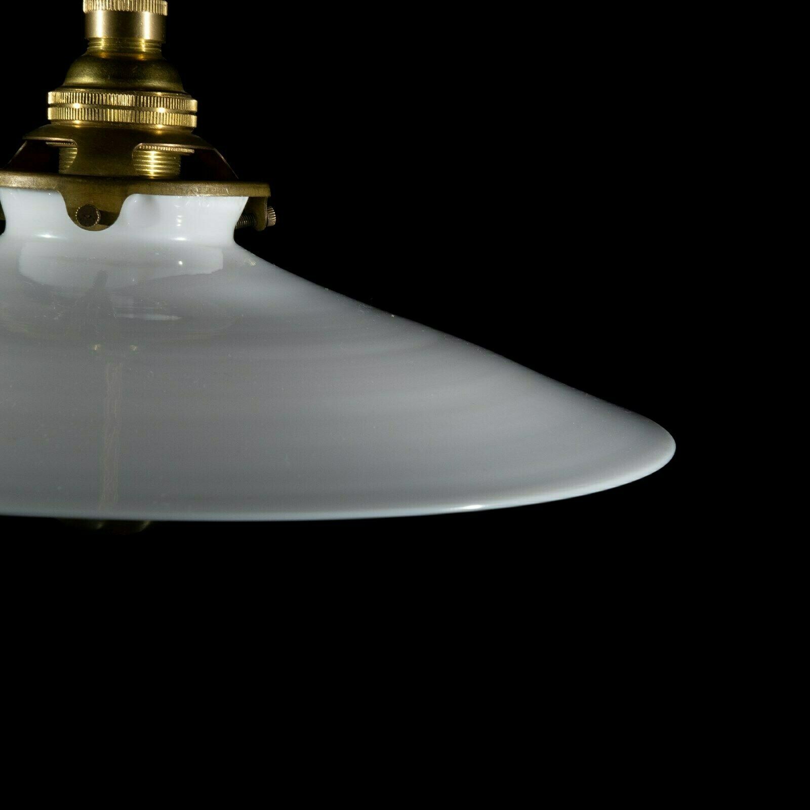 Vintage French Milk Glass Light photo vinterior