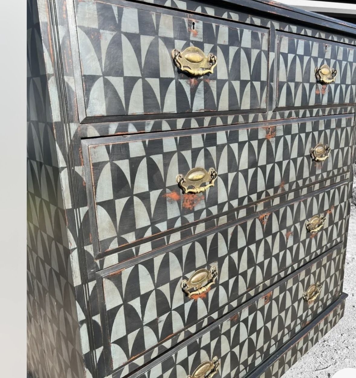 Chest Of Drawers 19th Century Geometric photo Furniture