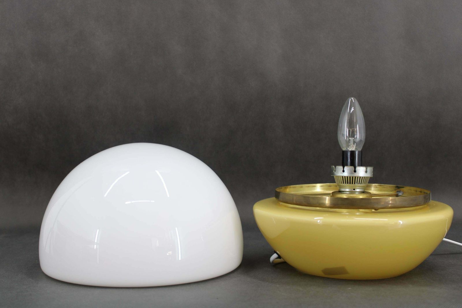 1970s Rare All Glass Table Lamp By Valaske Mezirici, Czechoslovakia photo furniture