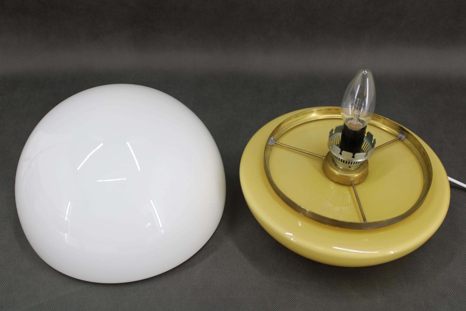 1970s Rare All Glass Table Lamp By Valaske Mezirici, Czechoslovakia photo for sale