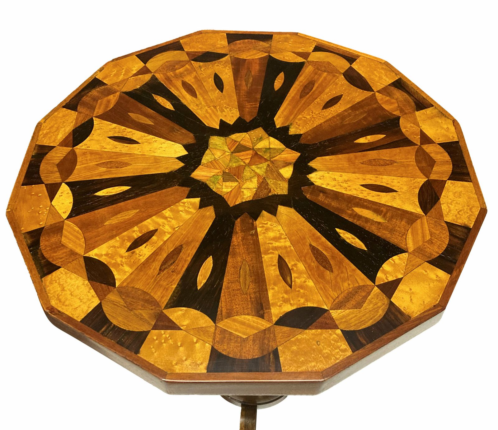 A Fine English XIX Century Specimen Wood Side Table photo for sale