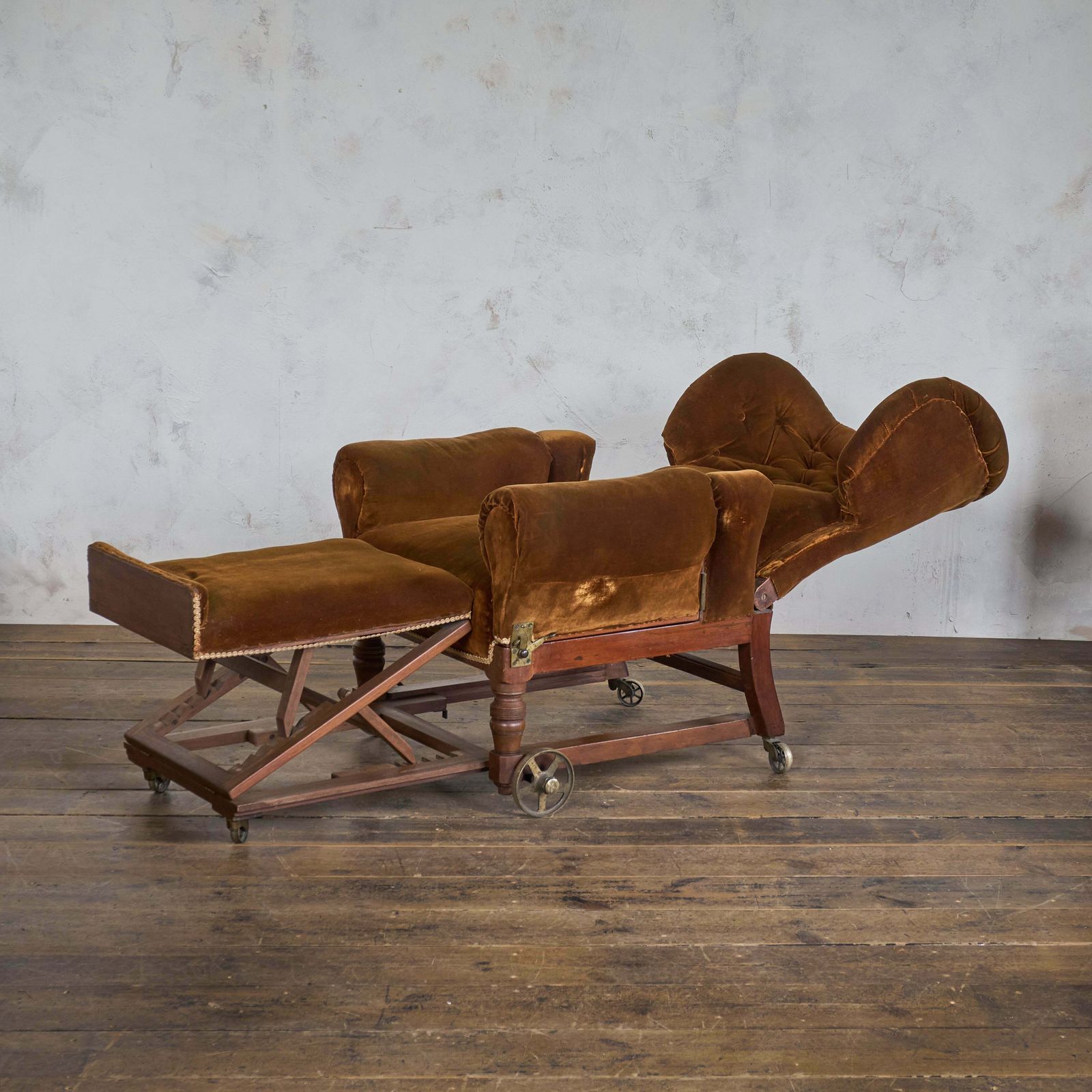 Antique Reclining Armchair By Foot And Son photo furniture