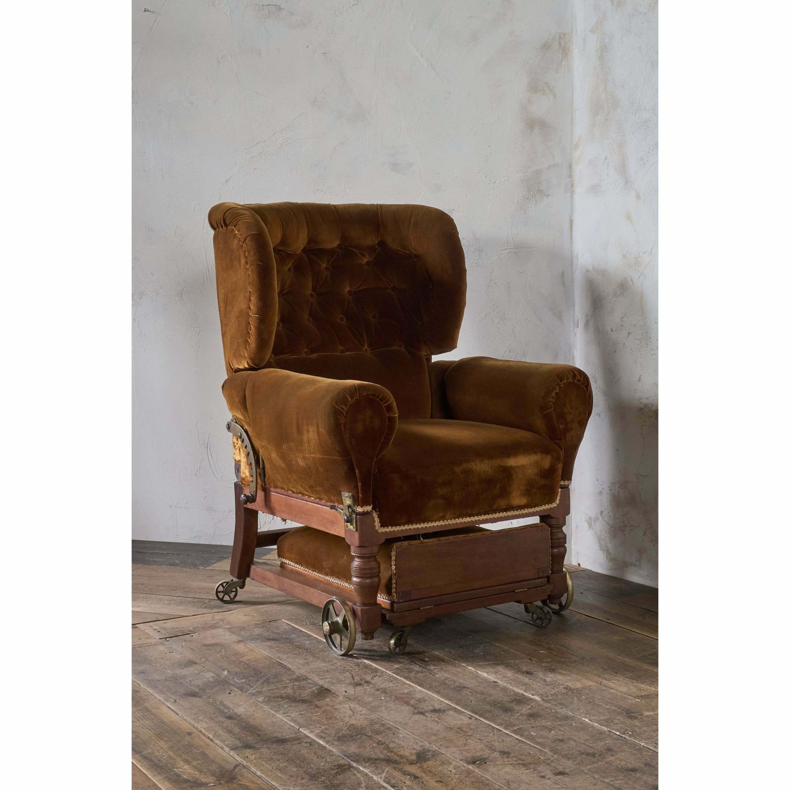 Antique Reclining Armchair By Foot And Son photo Furniture