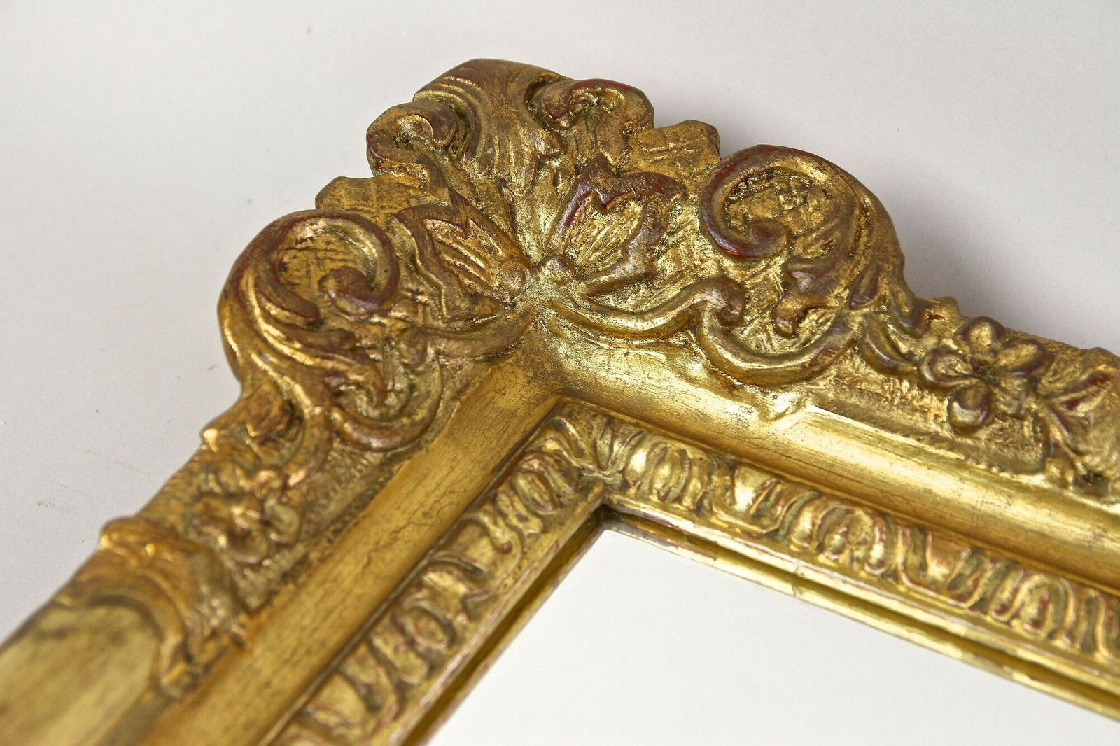 photo furniture 19th Century Gilt Biedermeier Wall Mirror, Handcarved, Austria Circa 1850