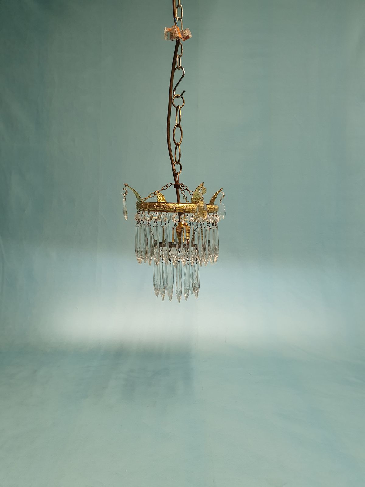 Small Spike Chandelier Early 20th Century 8"