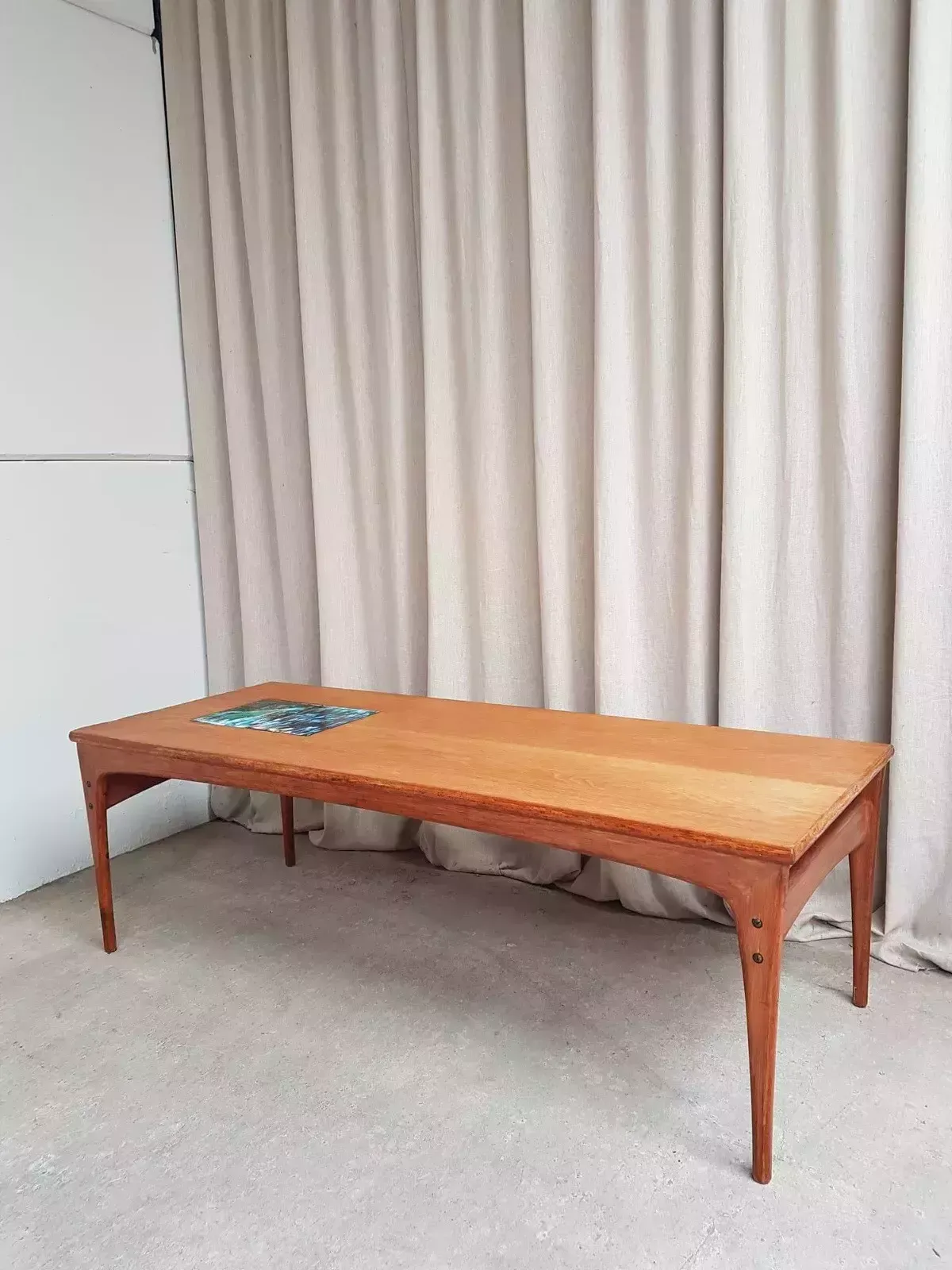 Vtg Mid Century Large Danish Oak Abstract Coffee Table By J Ingvard Jensen photo 626.75