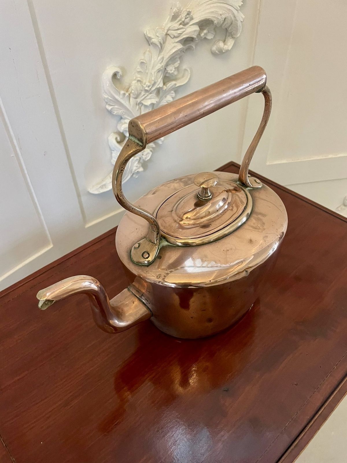 Antique George III Quality Copper Kettle photo furniture