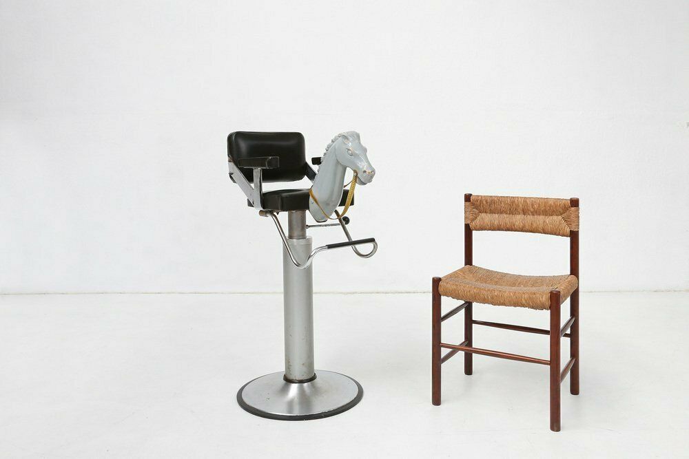 Children's Barber Chair With Horse Head, Belgium, 1950s photo furniture
