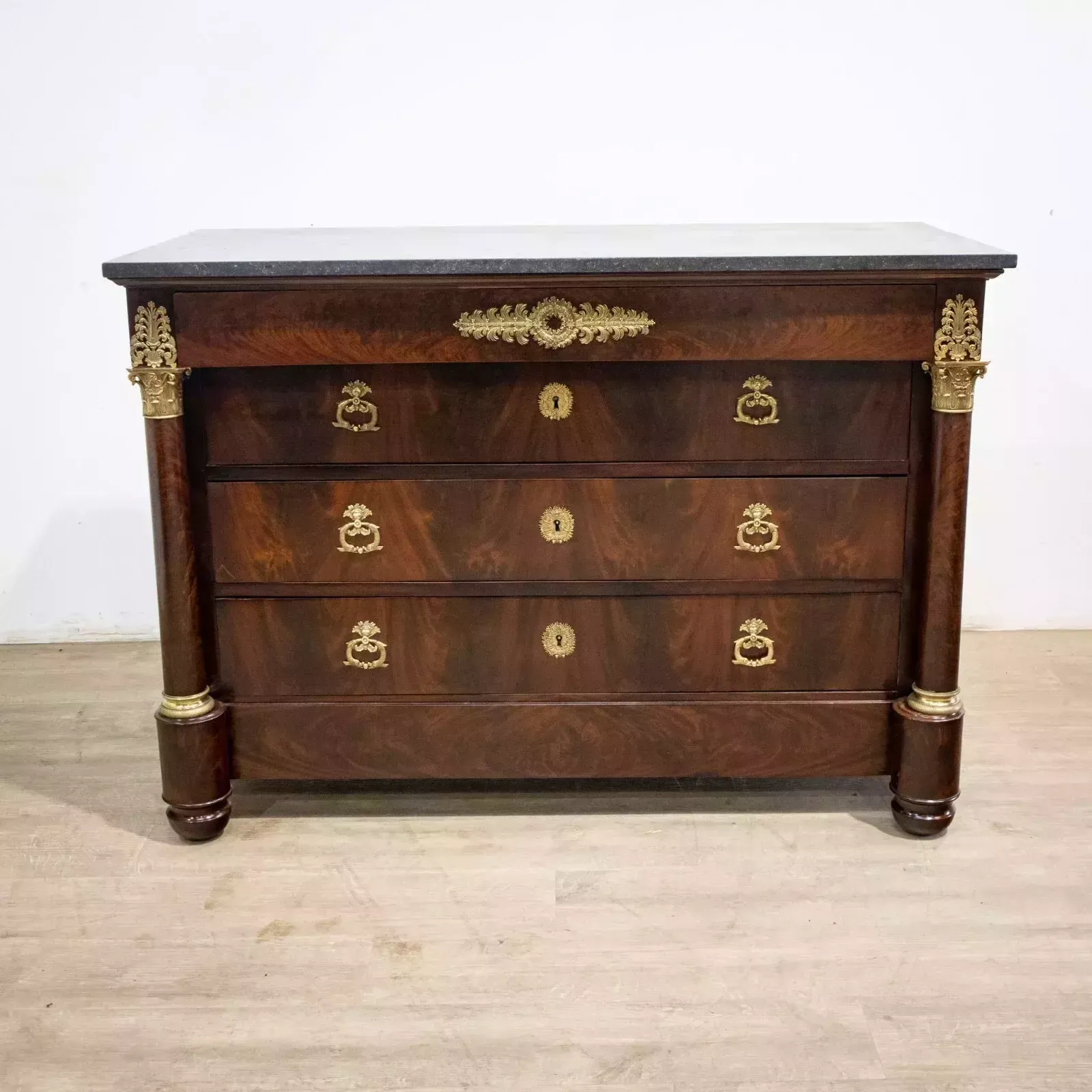 2190.0 French Mahogany Empire Commode photo