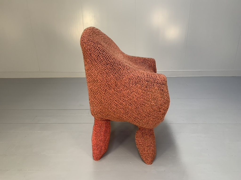 Furniture Jordyn Rachel Gardiner “Udder” Armchair & Stool – In Crochet Cotton Yarn photo