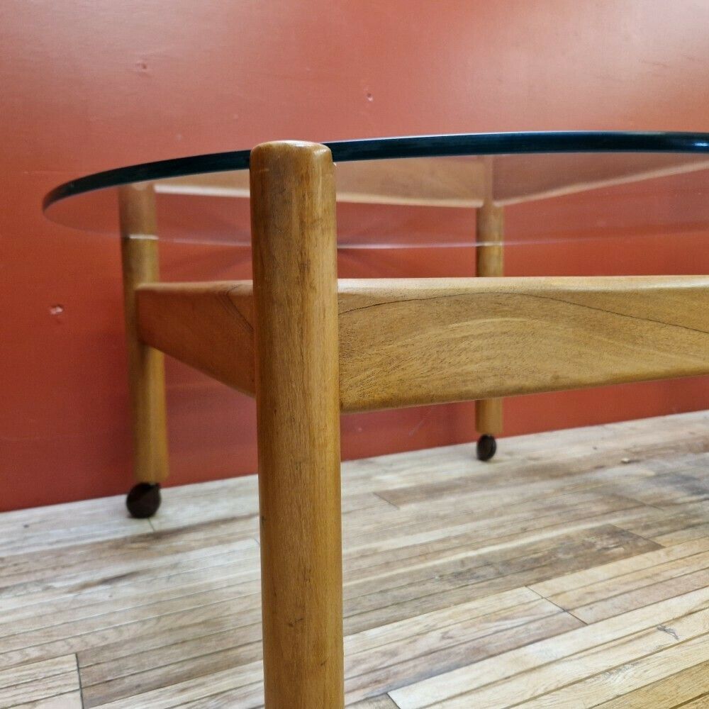 1960s Glass Topped Coffee Table photo furniture
