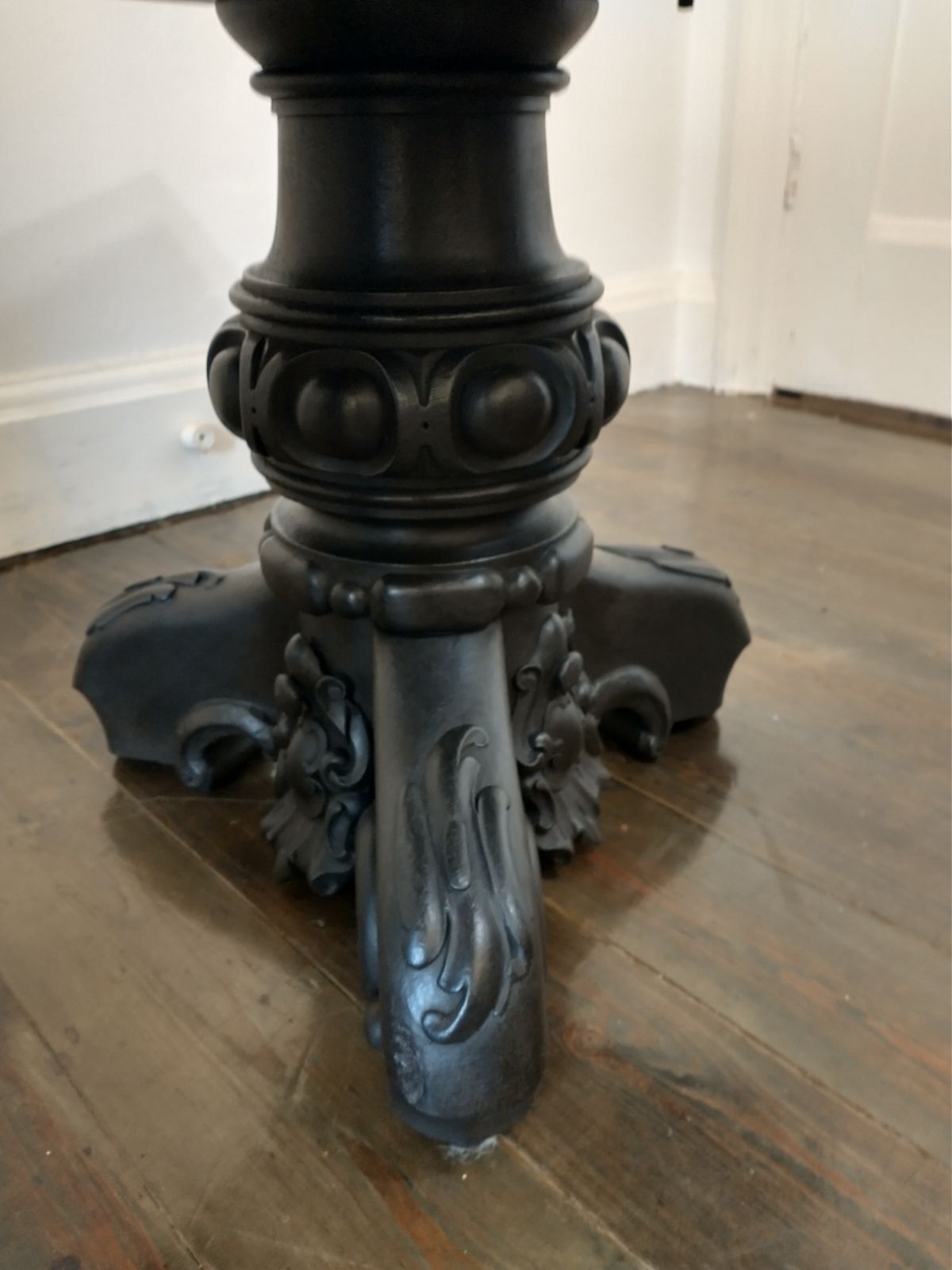Painted Antique Pedestal Side Table photo buy