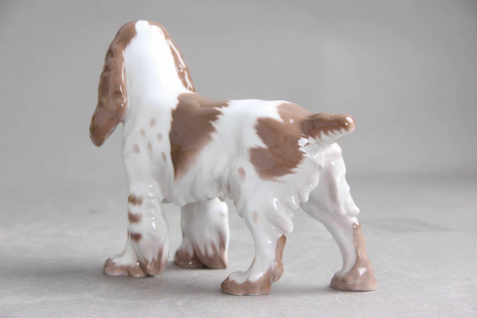 Bing And Grondahl Figure Cocker Spaniel No. 2095, Danish Hand Painted Porcelain photo vintage