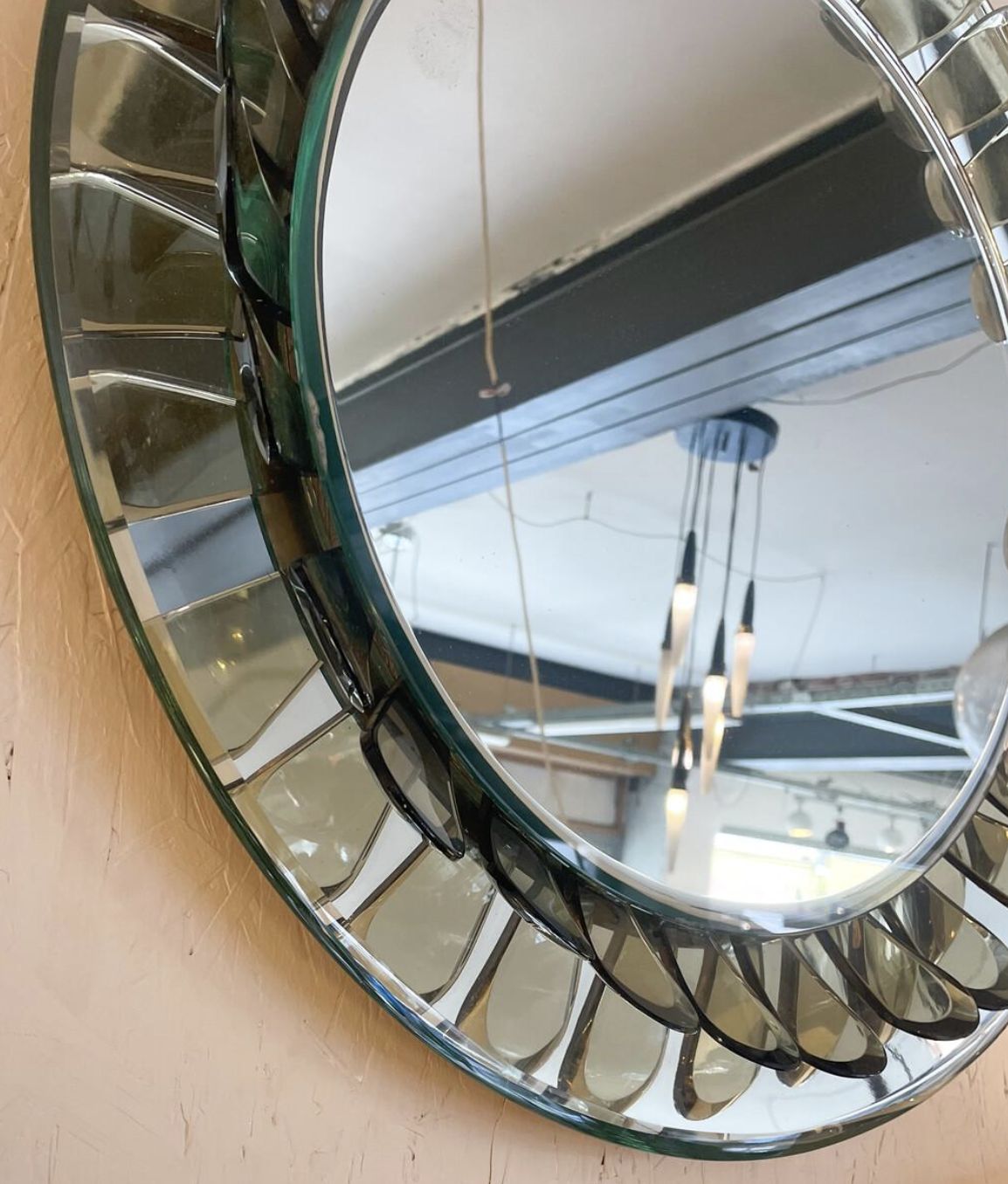 Flower Shaped Mirror By Max Ingrand For Fontana Arte, Italy, 1960s photo for sale