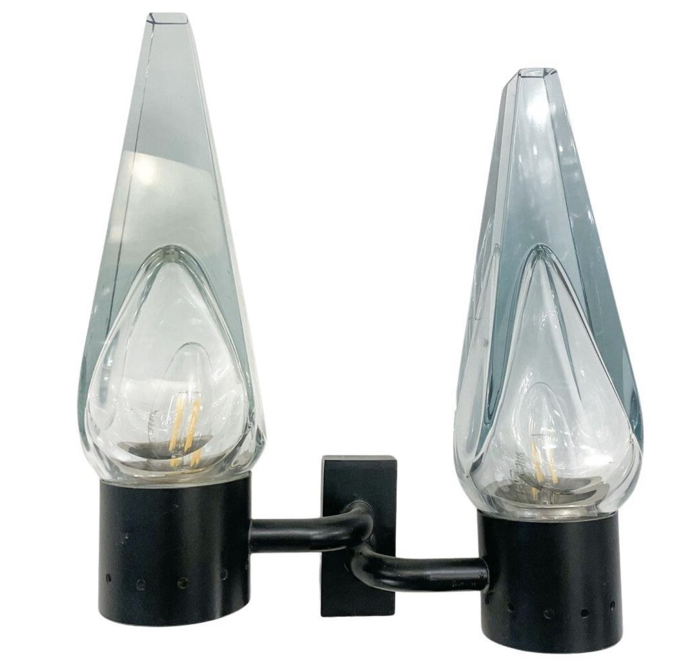 Pair Of Wall Lamp By Flavio Poli For Seguso, 1950s