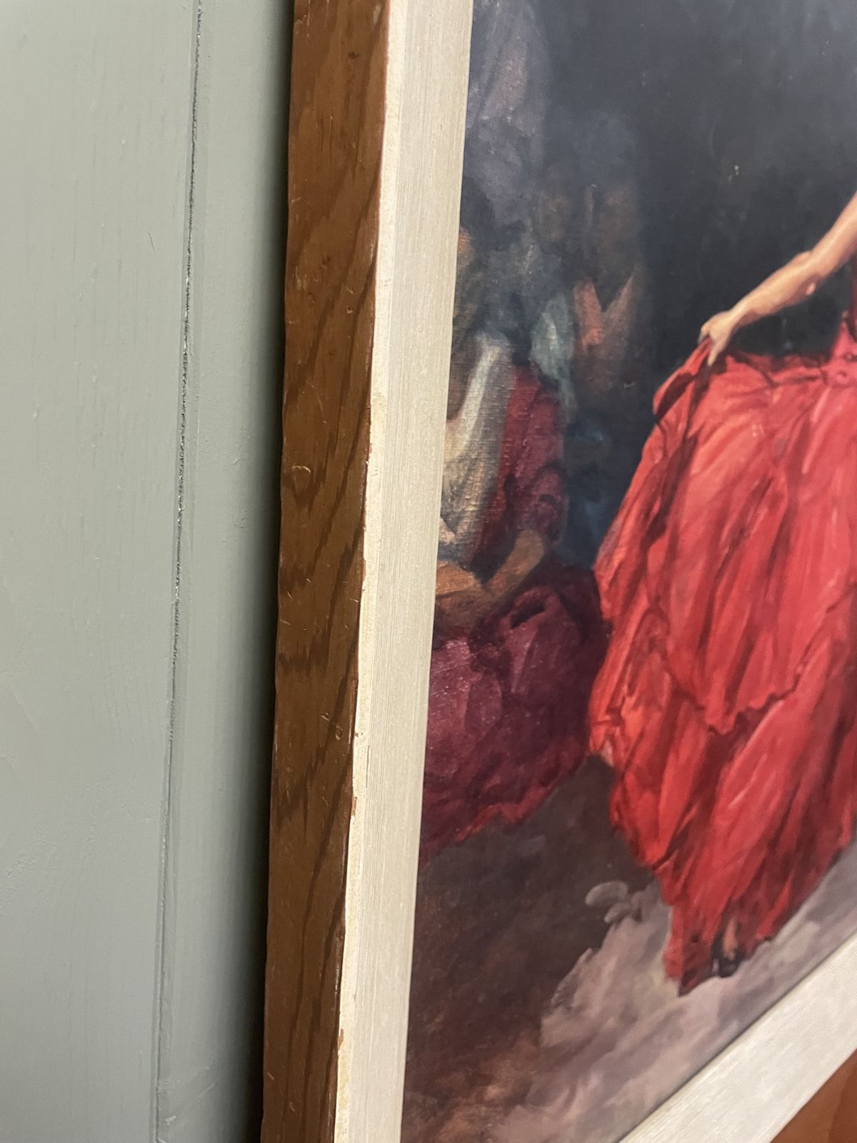 1950s Framed Print The Red Skirt F.R.S Clemente photo for sale