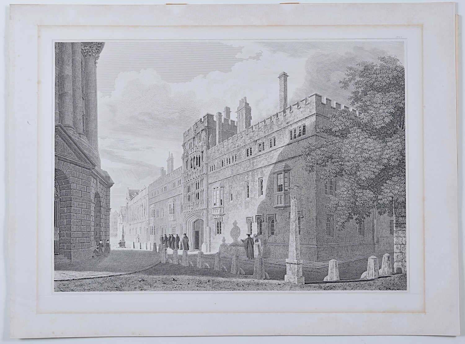 Brasenose College, Oxford And The Radcliffe Camera Engraving By Joseph Skelton photo furniture